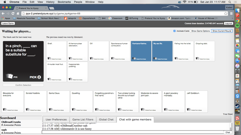 Illustration for article titled Best. Cards Against Humanity. Round. Ever
